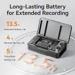 ULANZI A100 Wireless Lavalier Microphone Lapel Mic for Camera and Phone - Image 3