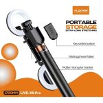 Plokama K9 Pro Double LED Selfie Stick Tripod - Image 2