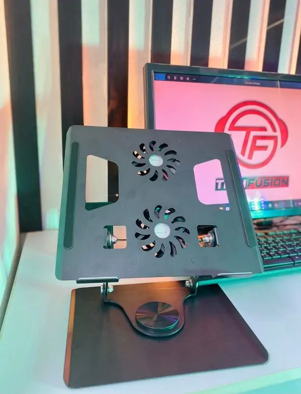 Laptop Stand with Double cooler fan - YL906 - Image 2