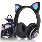 Cute Cat Ear Wireless Headphones with LED light - Image 3