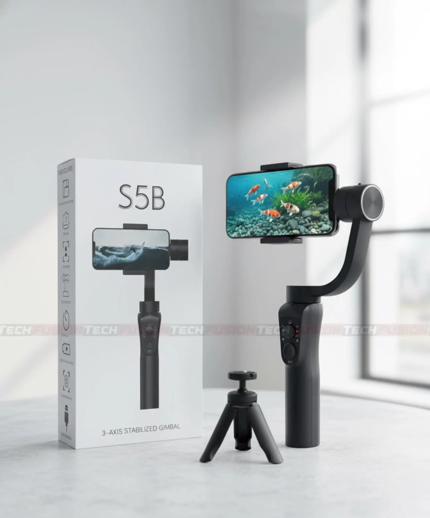 S5B 3-Axis Stabilized Mobilephone Gimbal - Image 1